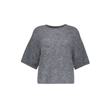 Geisha Pullover ajour short sleeves Grijs foto 1
