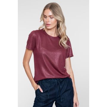 Geisha T-shirt round neck foil Rood foto 1