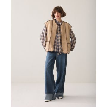 Summum Bodywarmer Bonded teddy Beige foto 1