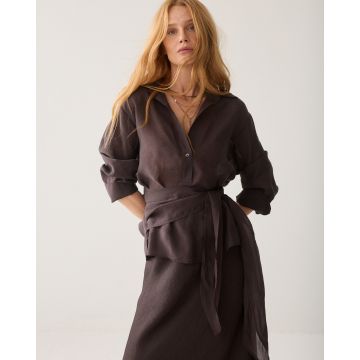 Summum Top wrap Lyocell blend Bruin foto 1