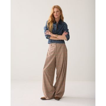 Summum Trousers Check goji berry Multi Colour foto 1
