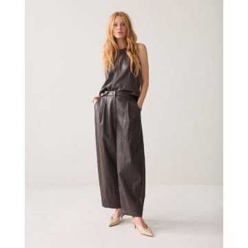 Summum Balloon trouser Soft faux leather Bruin foto 1