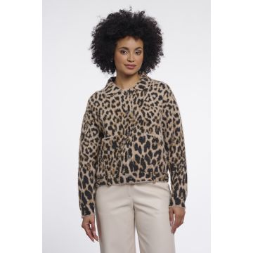 Rino Pelle Boxy jacket Beige foto 1