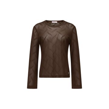Studio Anneloes Reagan flaire lace top Espresso foto 1