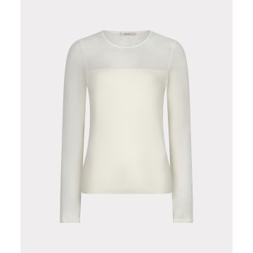 EsQualo Sweater l/slve wool mix Ecru foto 1