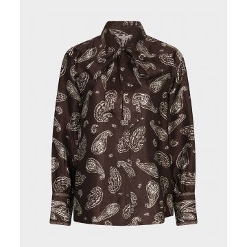 EsQualo Blouse bow Warm Multi Colour foto 1