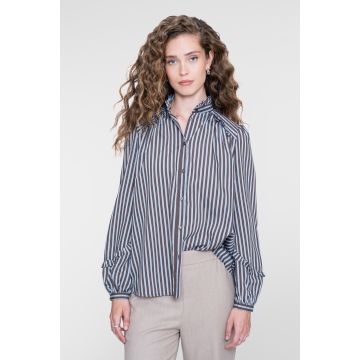 Geisha Blouse stripes and ruffles Multi Colour foto 1