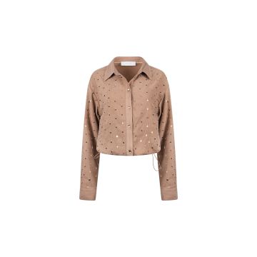 Nukus Ally Blouse Paillet Beads Camel foto 1