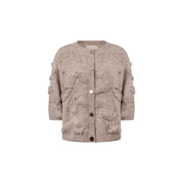 Nukus Maggy Cardigan SS Zand foto 1