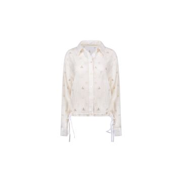 Nukus Ally Blouse Square Embroidery Off White  foto 1