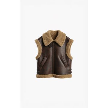 Aimée the label Waistcoat Bruin foto 1