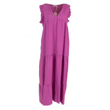 By LAVIE Lange jurk met v-hals Roze foto 1