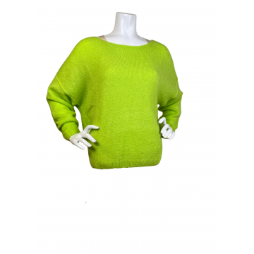 Beauregard Mohair sweater Lime groen foto 1