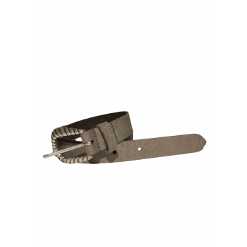 Trezz 2,5cm U-vormige fun gesp met ribbels Taupe foto 1