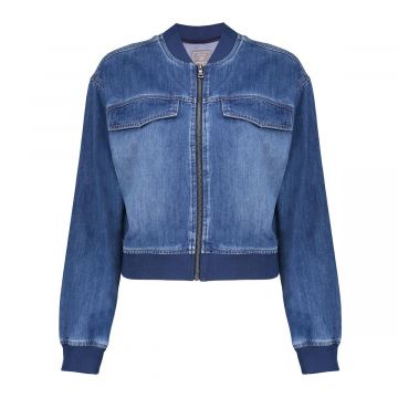 Geisha Jeans bomber Blauw foto 1