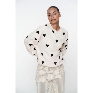Geisha Sweater hearts terry Zand foto 1