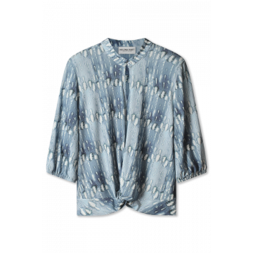 Helena Hart Top knot print wax Blauw foto 1