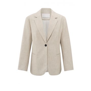 YAYA Woven oversized blazer Beige foto 1
