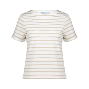 Red Button Terry stripe short sleeve Zand foto 1
