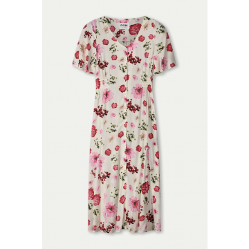 POM Amsterdam DRESS - Bouquet Cream Wit foto 1