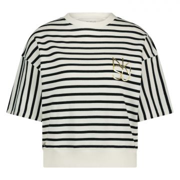 Nukus Lotte Pullover Stripe Navy foto 1