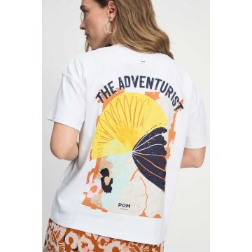 POM Amsterdam TSHIRT - The Adventurist Wit foto 1