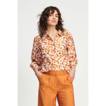 POM Amsterdam BLOUSE - Adventure Oranje foto 1