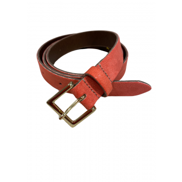 Trezz 2.5cm chique vierkant gespje Koraalrood foto 1