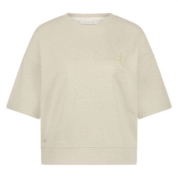 Nukus Lotte Sweat Lurex Zand foto 1
