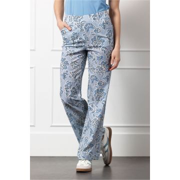 Studio Anneloes Marilon dnm flower trousers Blauw foto 1