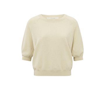 YAYA Fine yarn raglan sweater ls Zand foto 1