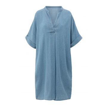 YAYA Chambray dress Blauw foto 1