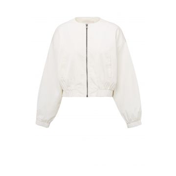 YAYA Woven cropped bomber jacket Off White  foto 1