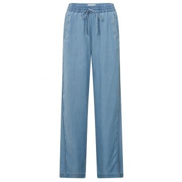 YAYA Chambray wide leg trousers Blauw foto 1