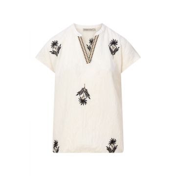 Dreamstar blousetop BLOEM Zwart foto 1