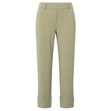 YAYA Jersey tailored trousers Groen foto 1