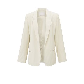 YAYA Woven loose fit blazer Zand foto 1