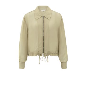 YAYA Blouse jacket with zipper Groen foto 1