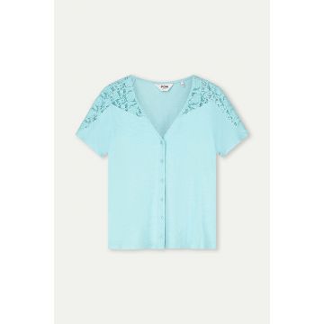 POM Amsterdam TSHIRT - Ellen Sky Blue Blauw foto 1