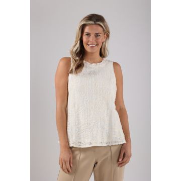 Nukus Layla Top Embroidery Off White  foto 1