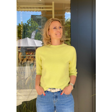 Alexandre Laurent Paris  Sweater 3/4e Lime groen foto 1