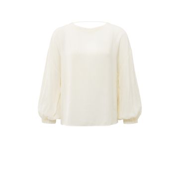 YAYA Crinkle top with low back Off White  foto 1