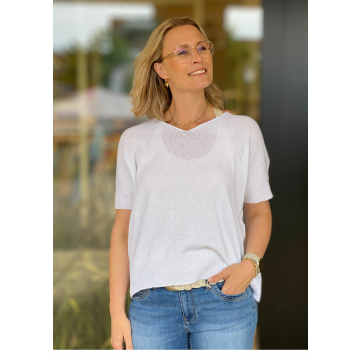 Alexandre Laurent Paris  UC.8241 Cotton sweater Wit foto 1