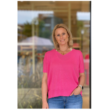 Alexandre Laurent Paris  UC.8241 Cotton sweater Fuchsia foto 1