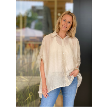 Alexandre Laurent Paris  POH Blouse Zand foto 1
