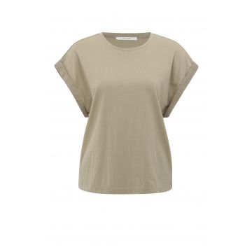 YAYA Top met ronde hals Kaki foto 1