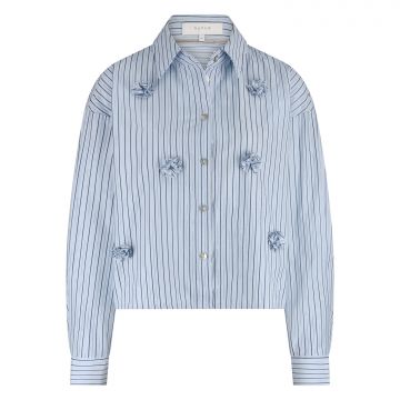 Nukus Tessa Blouse Stripe Blauw foto 1