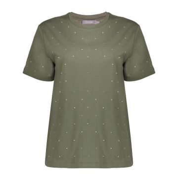 Geisha T-shirt oil stones Groen foto 1
