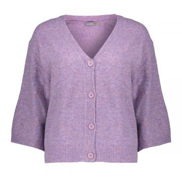 Geisha Cardigan v-neck 3/4 sleeves Lila foto 1