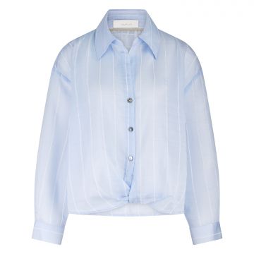 Nukus Iris Blouse Stripe Lichtblauw foto 1